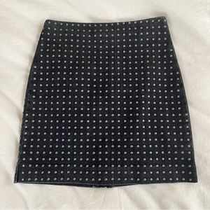 All Saints Denim Studded Mini Skirt - Size 2 - FITS 00